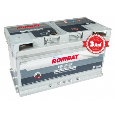 Cod produs:	
58023A0076ROM CB

Marca baterie	ROMBAT
Model	PREMIER
Capacitate (Ah)	80Ah
Curent de pornire (A)	760A
Polaritate	Normala (dreapta +)
L(mm)	315mm
l(mm)	175mm
H(mm)	175mm
Tip fixare baza	B13
Dimensiuni borne	19.5mm x 17.9mm
Greutate baterie	cca 20 kg
Garantie baterie	3 ani
